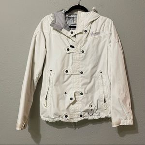 Burton White Winter Snowboarding Coat M